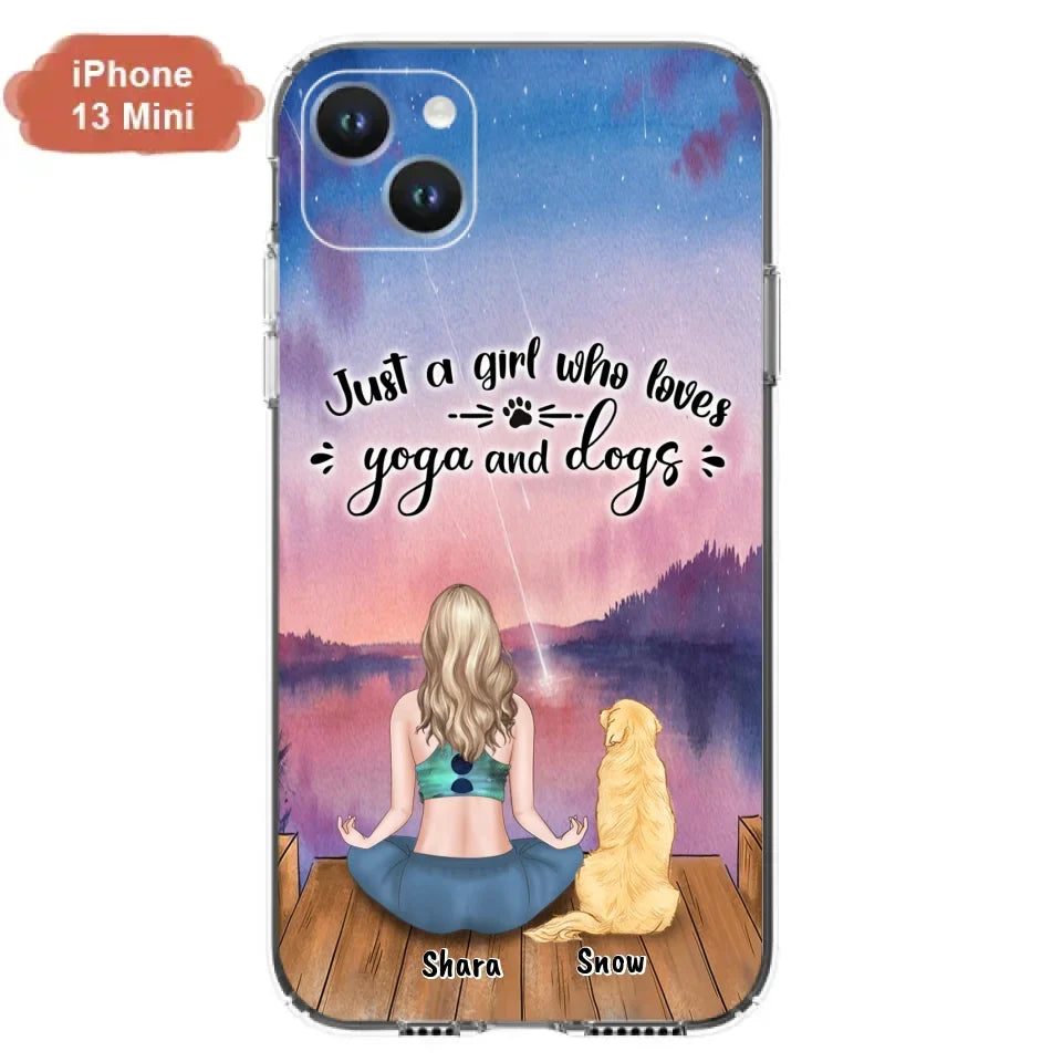 Custom Personalized Yoga Dog Mom Phone Case - Gift For Dog Lover - Case For iPhone And Samsung