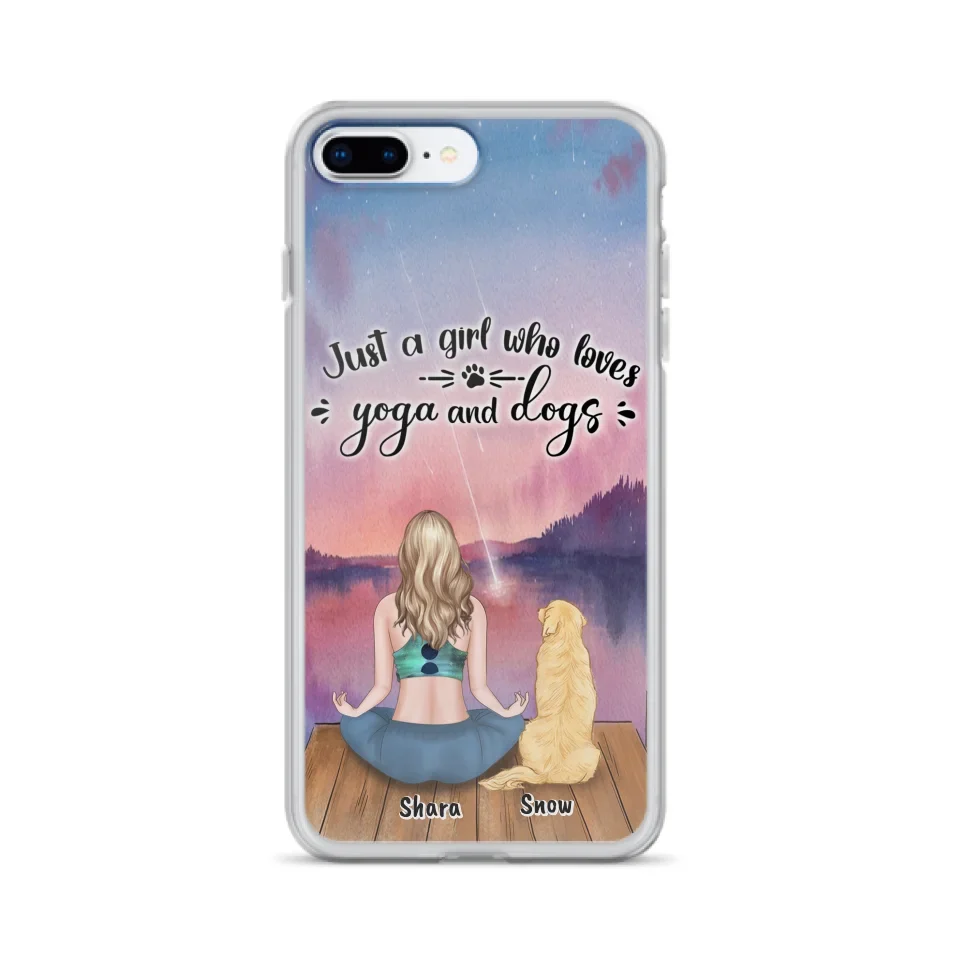 Custom Personalized Yoga Dog Mom Phone Case - Gift For Dog Lover - Case For iPhone And Samsung
