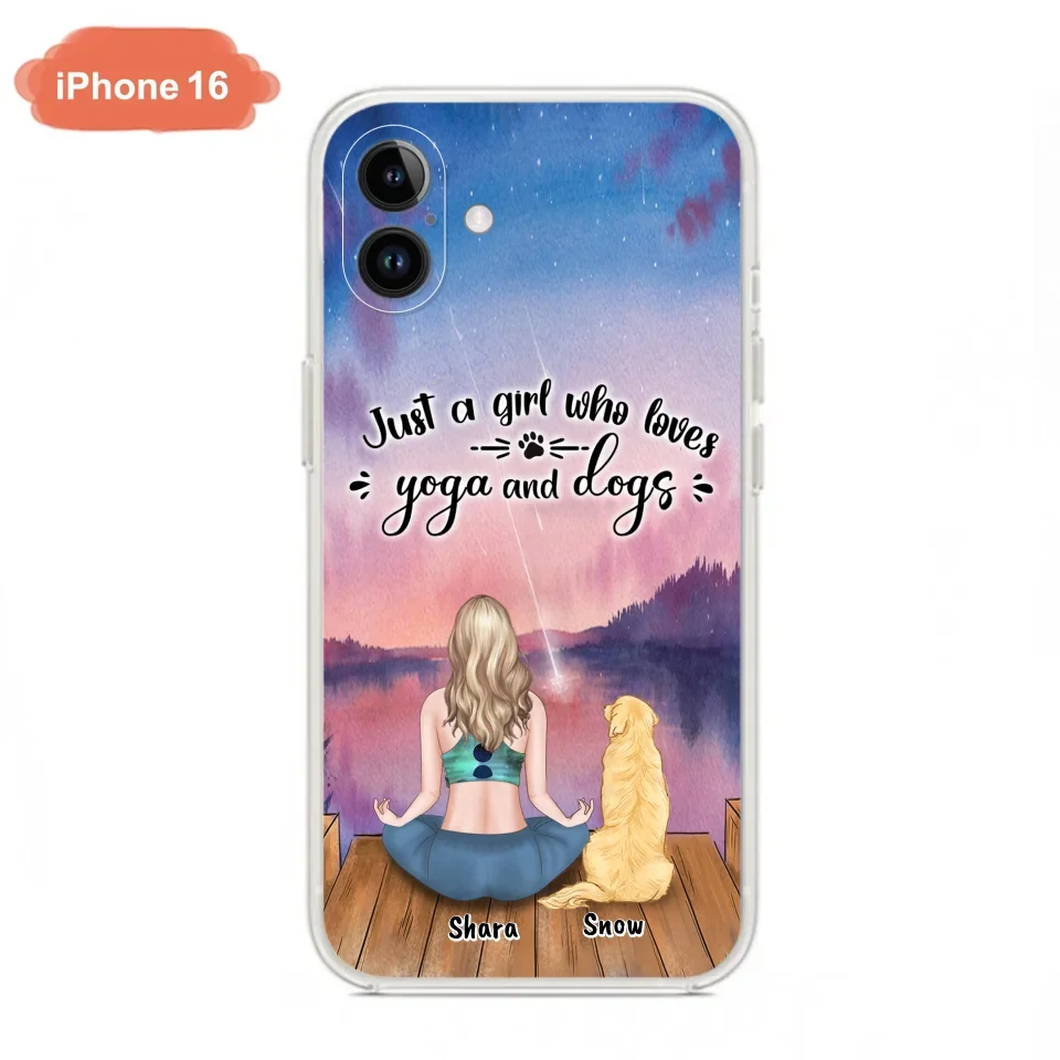 Custom Personalized Yoga Dog Mom Phone Case - Gift For Dog Lover - Case For iPhone And Samsung