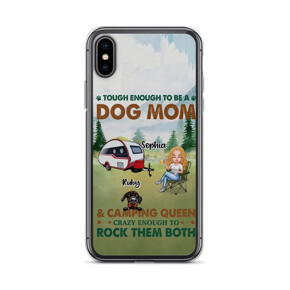 Custom Personalized Camping With Dogs Phone Case - Up to 5 Dogs - Best Gift For Dog Lovers - I Like Camping And Dogs And Maybe 3 People - Case For iPhone/Samsung