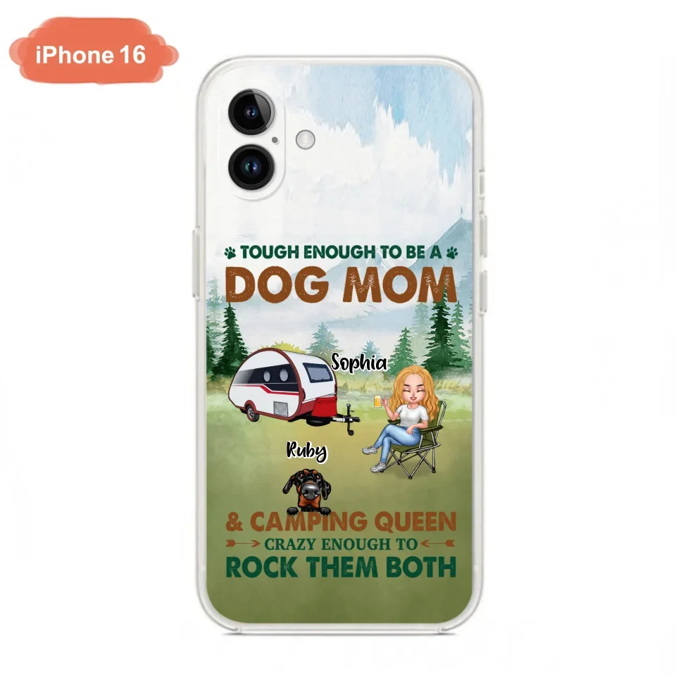 Custom Personalized Camping With Dogs Phone Case - Up to 5 Dogs - Best Gift For Dog Lovers - I Like Camping And Dogs And Maybe 3 People - Case For iPhone/Samsung