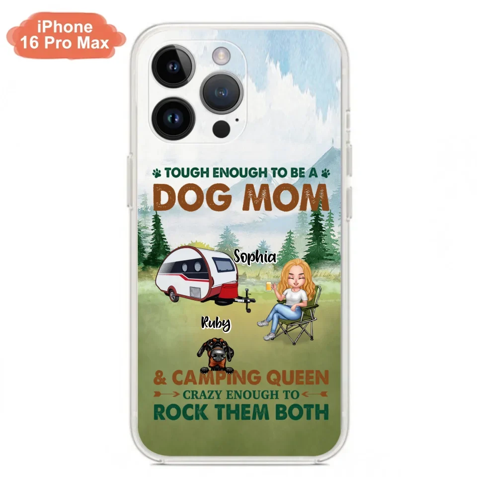Custom Personalized Camping With Dogs Phone Case - Up to 5 Dogs - Best Gift For Dog Lovers - I Like Camping And Dogs And Maybe 3 People - Case For iPhone/Samsung