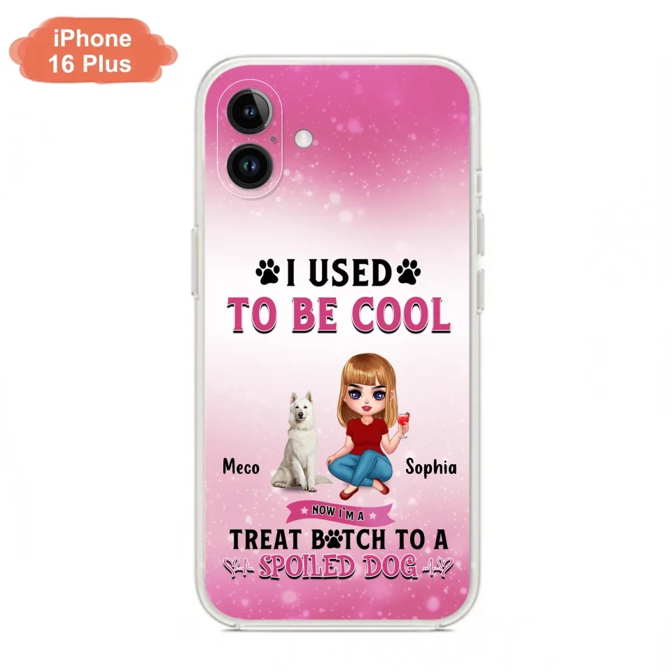Custom Personalized Dog Mom Phone Case - Gift Idea For Dog Lover - I Used To Be Cool - Up to 5 Dogs - Case For iPhone And Samsung