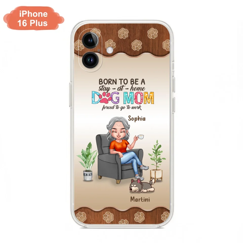 Custom Personalized Dog Mom Phone Case - Upto 4 Dogs - Retired Gift Idea For Mother - Dog Lover