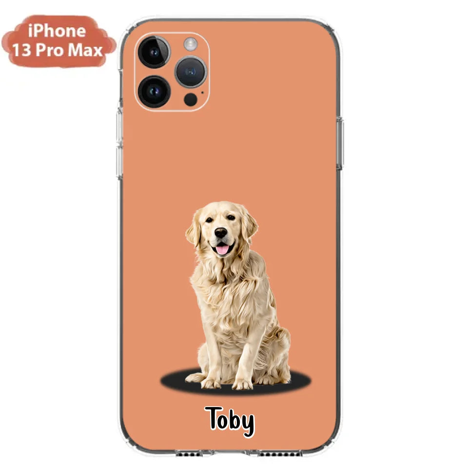 Custom Personalized Pet Phone Case - Up to 3 Pets - Gift Idea For Dog/ Cat Lover - Case For iPhone And Samsung