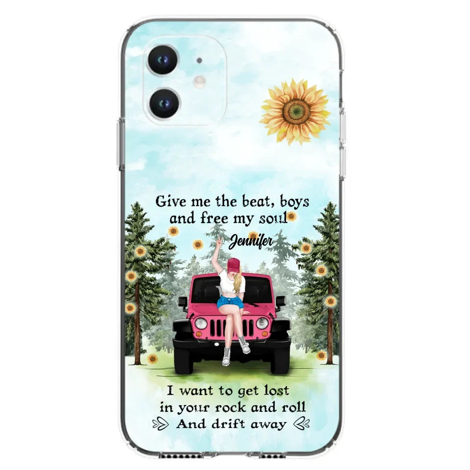 Custom Personalized Off-road Girl Phone Case - Case For iPhone and Samsung - I Want To Get Lost In Your Rock and Roll