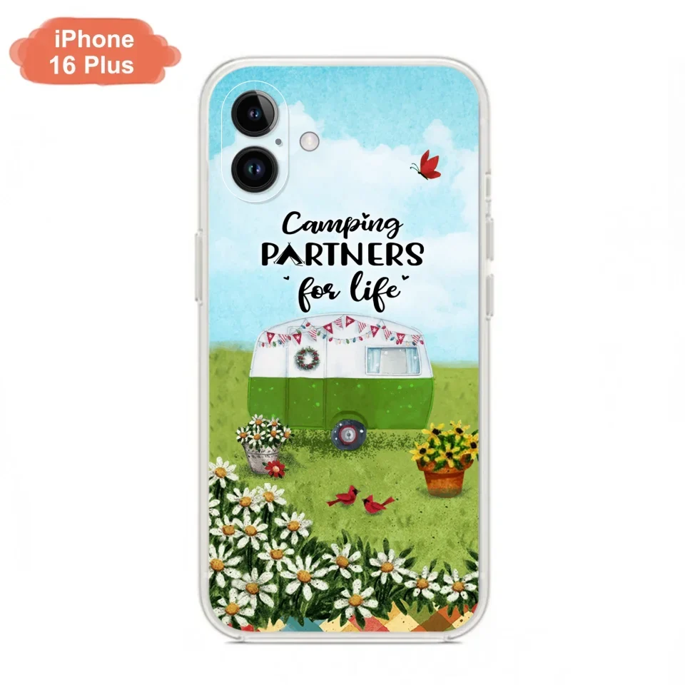 Custom Personalized Happy Campers Phone Case - Gift Idea For Camping Lover - Case For iPhone And Samsung