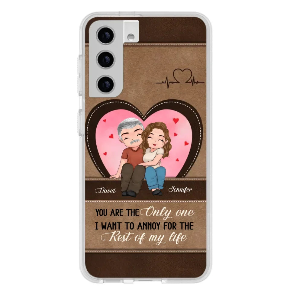 Custom Personalized Couple Phone Case - Gift Idea For Couple - You Are The Only  One I Want To Annoy For The Rest Of My Life