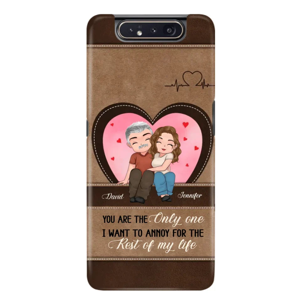 Custom Personalized Couple Phone Case - Gift Idea For Couple - You Are The Only  One I Want To Annoy For The Rest Of My Life