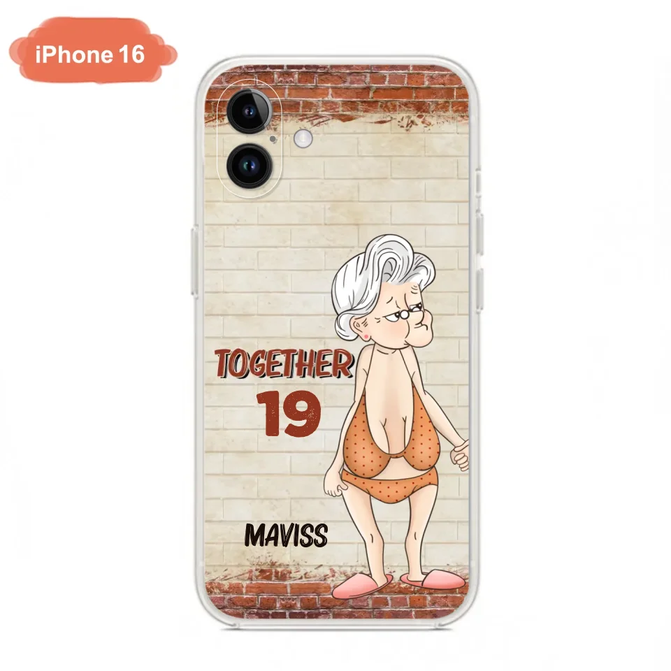 Custom Personalized Old Couple Phone Case - Gift Idea For Old Couple - Gift For Him/Her - Case For iPhone And Samsung