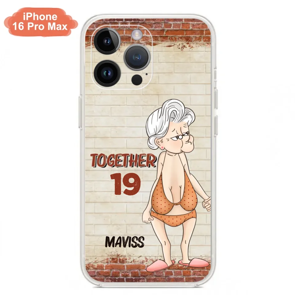 Custom Personalized Old Couple Phone Case - Gift Idea For Old Couple - Gift For Him/Her - Case For iPhone And Samsung