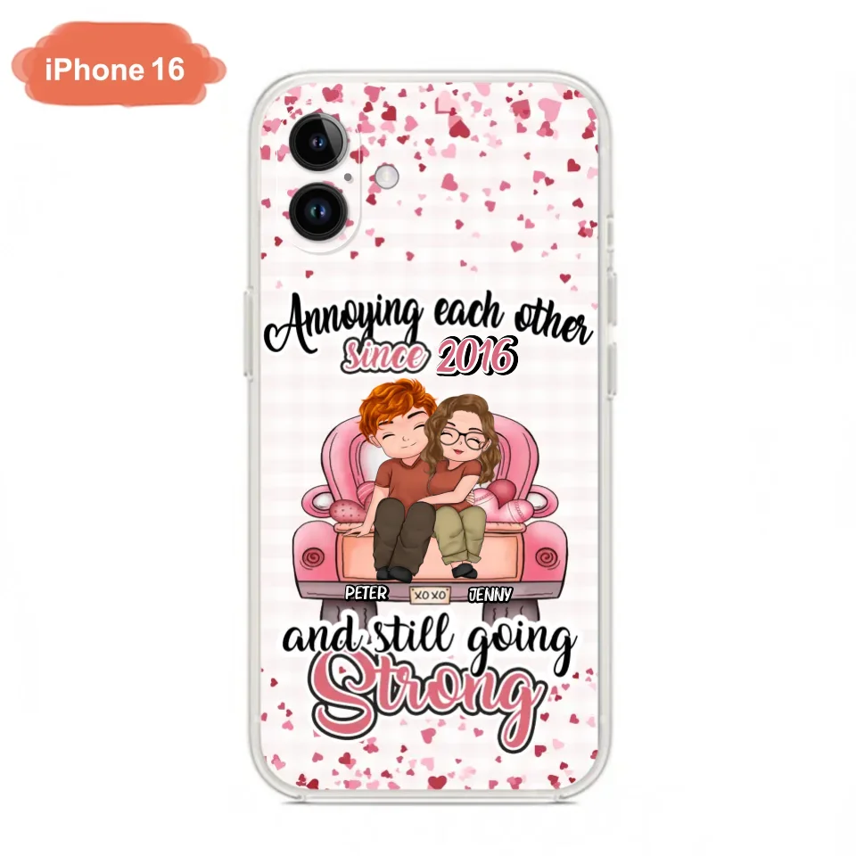 Custom Personalized Couple Phone Case - Valentine's Day/ Birthday/ Anniversary/ Mother's Day Gift For Wife From Husband - Case For iPhone And Samsung