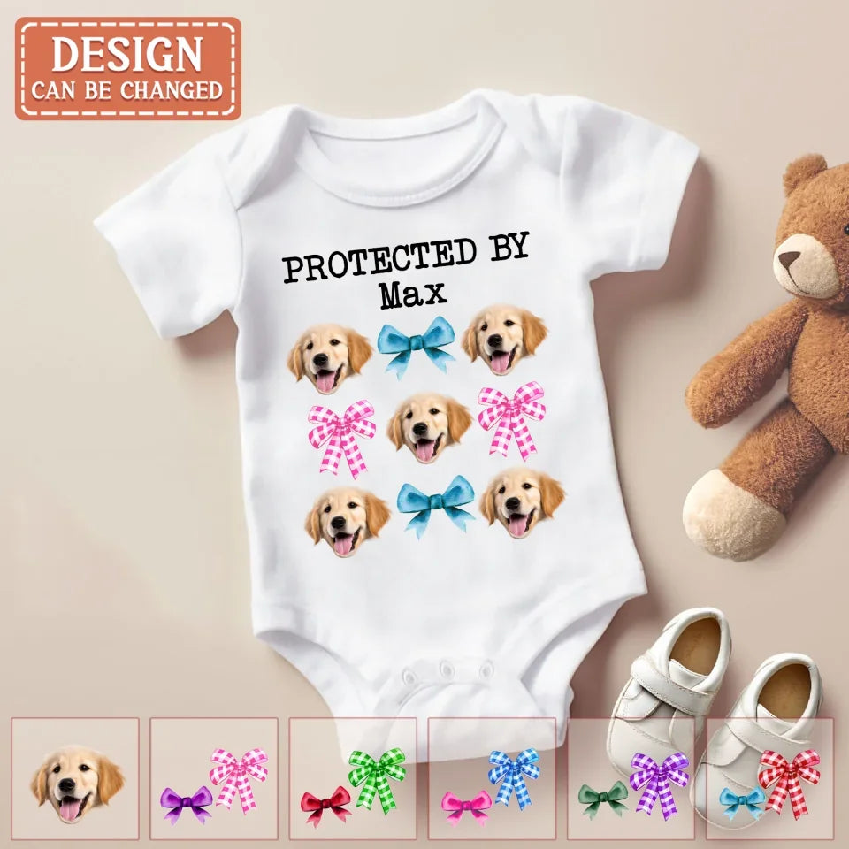 Personalized Coquettee Baby Onesie - Gift Idea For Christmas/Dog Lover - Upload Dog's Face - New Best Friend