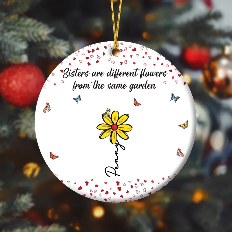 Personalized Flowers Acrylic Ornament - Gift Idea For Besties/Friends/Sisters - If Friends Were Flowers I'd Pick You