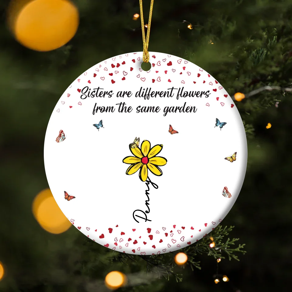 Personalized Flowers Acrylic Ornament - Gift Idea For Besties/Friends/Sisters - If Friends Were Flowers I'd Pick You