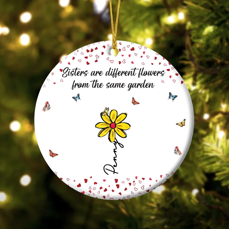 Personalized Flowers Acrylic Ornament - Gift Idea For Besties/Friends/Sisters - If Friends Were Flowers I'd Pick You