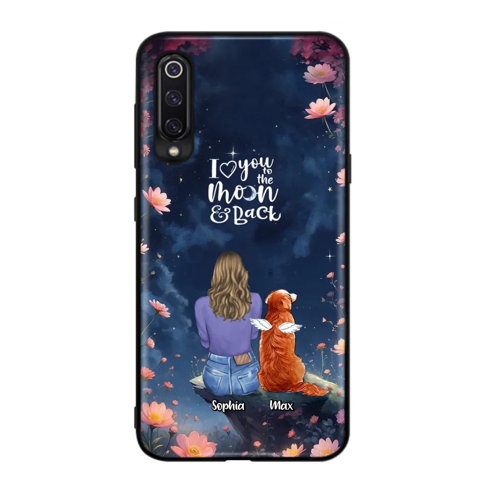 Custom Personalized Pet Phone Case - Gift Idea For Dog/ Cat/ Rabbit Owner - Case For Xiaomi/ Oppo/ Huawei - I Love You To The Moon & Back