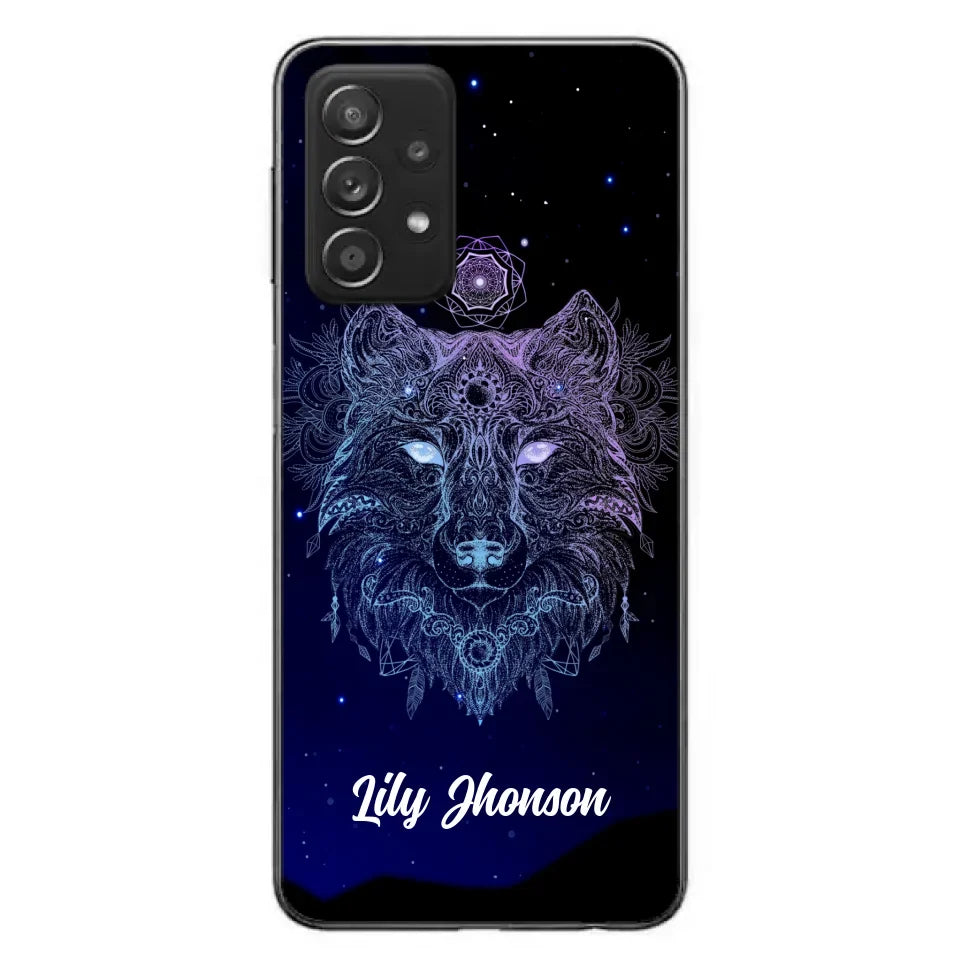 Custom Personalized Wolf Mandala Phone Case - Best Gift For Wolf Lover's - Case For iPhone, Samsung and Xiaomi - TOMO90