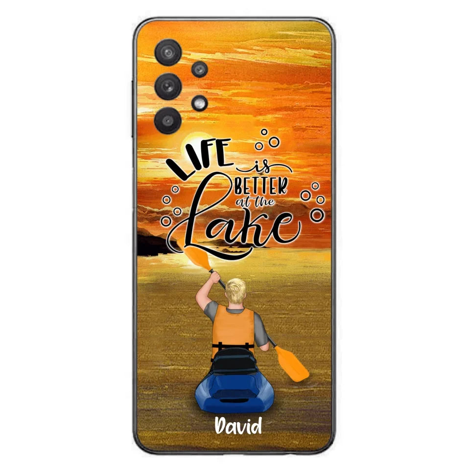 Personalized Kayak Phone Case - Man/ Woman/ Couple - Life Is Better At The Lake - Phone Case For iPhone And Samsung - FKUJGV