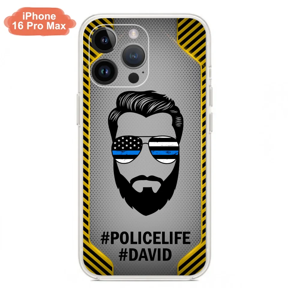 Custom Personalized Policelife Phone Case - Best Gift for Dads - For iPhone And Samsung - NTQYR8