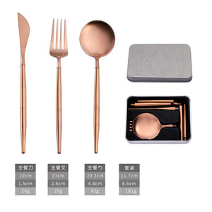 Rose gold 3-piece set