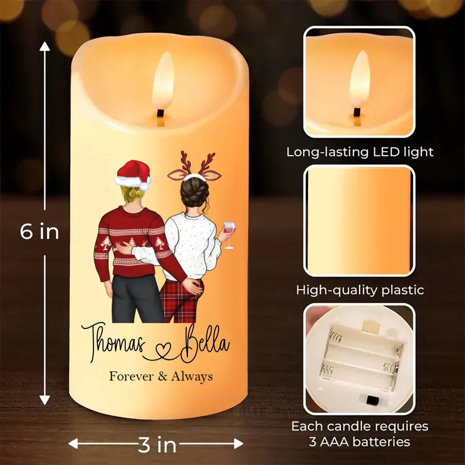 Personalized Couple Led Candle - Gift Idea For Couple/Husband And Wife - This Is To Remind You I Love You