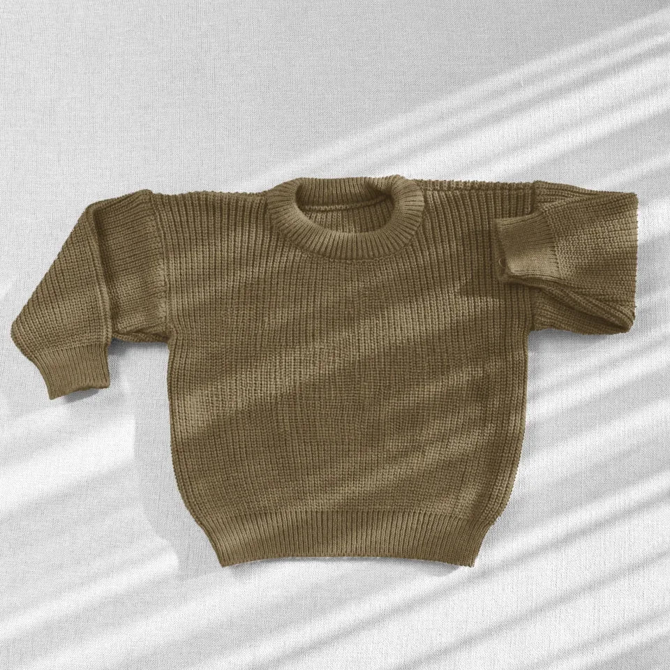 Personalized Hand Embroidered Baby and Toddler Sweaters - Protected By Dogs - Up to 3 Dogs