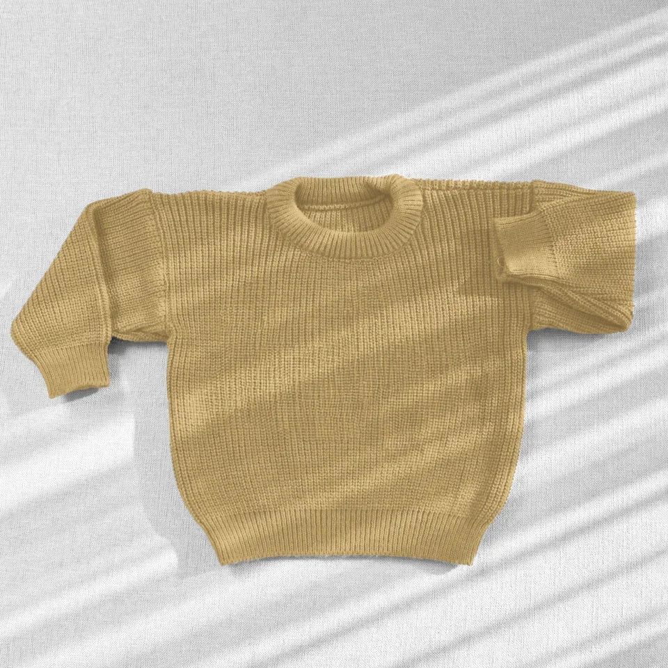 Personalized Hand Embroidered Baby and Toddler Sweaters - Protected By Dogs - Up to 3 Dogs
