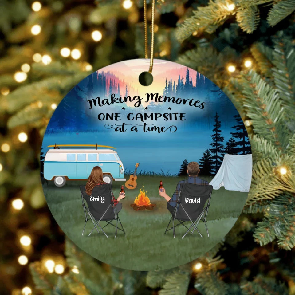 Personalized Camping Ornament - Full Option - Gift For Camping Lovers - The Best Memories Are Made Camping