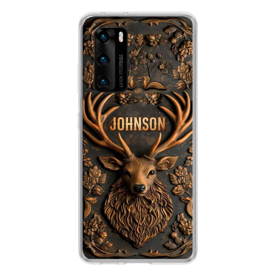Custom Personalized Deer Hunting 3D Printed Effect  Phone Case - Gift Idea For Hunting Lover - Case For Xiaomi/ Oppo/ Huawei