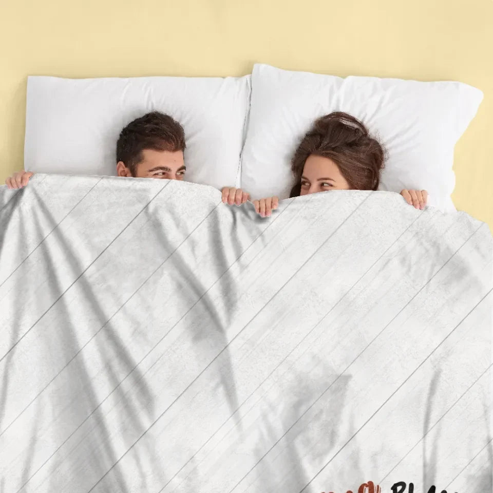 Personalized Couple Fleece Throw Blanket/Quilt - I Licked It So...It's Mine - Christmas Gift Idea For Couple