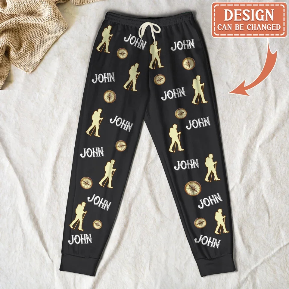 Personalized Hiking AOP Unisex Sweatpants - Gift Idea For Hiking Lover