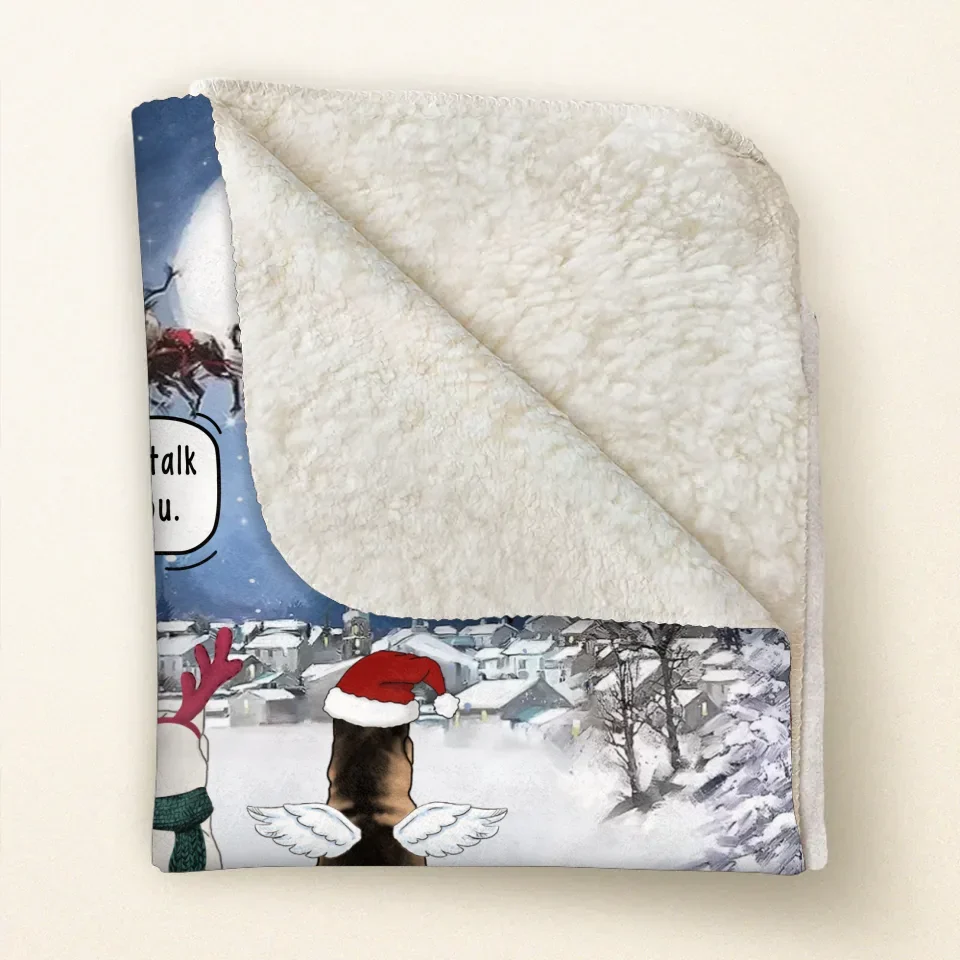 Personalized Memorial Dog Quilt/Fleece Throw Blanket - Memorial Gift Idea For Pet Lover - They Still Talk About You