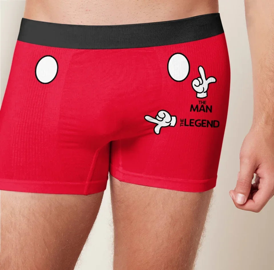 Funny Men's Boxer Briefs - Gift Idea For Men, Boyfriend, Husband - The Man The Legend