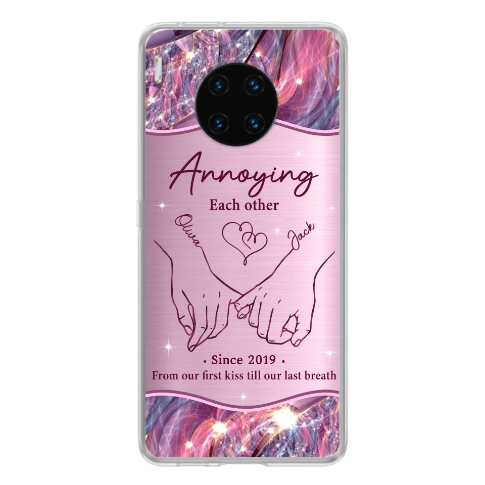 Custom Personalized Couple Phone Case For Xiaomi/ Oppo/ Huawei - Gift Idea For Couple - Annoying Each Other