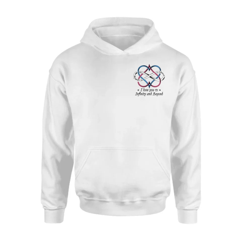 Personalized Couple T-shirt/Hoodie - Gift Idea For Couple - I Love You To Infinity And Beyond