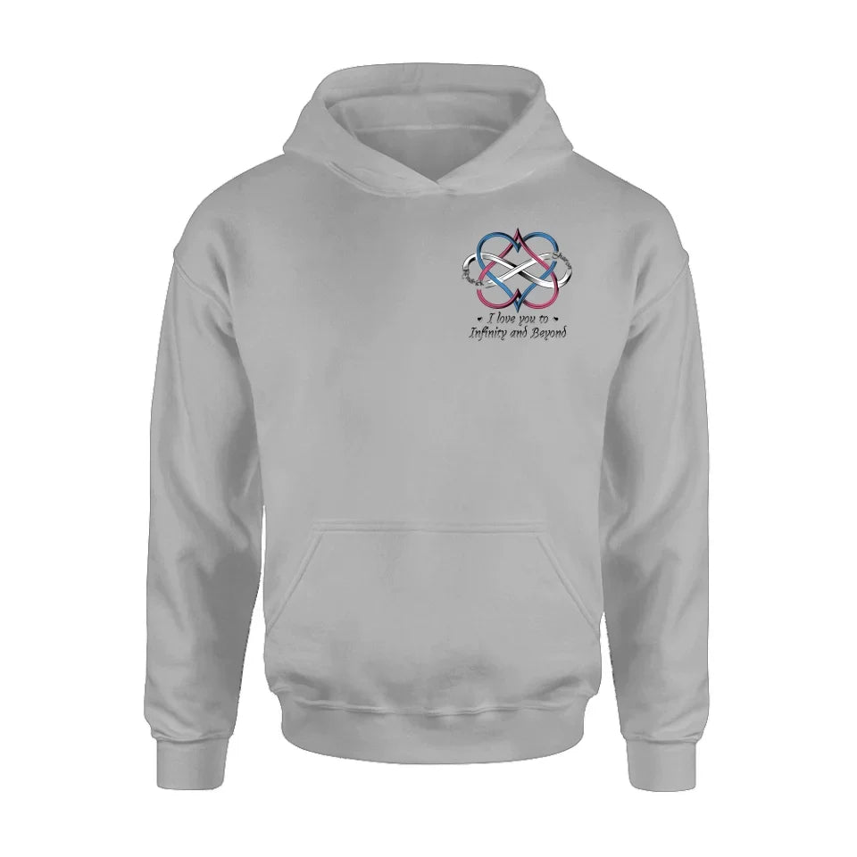 Personalized Couple T-shirt/Hoodie - Gift Idea For Couple - I Love You To Infinity And Beyond