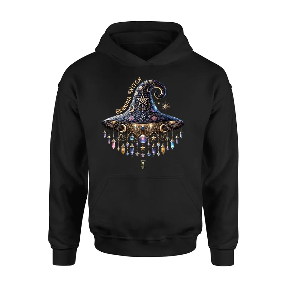 Personalized Grandma Witch T-shirt/Long Sleeve/Sweatshirt/Hoodie - Gift Idea For Grandma - Up to 13 Kids