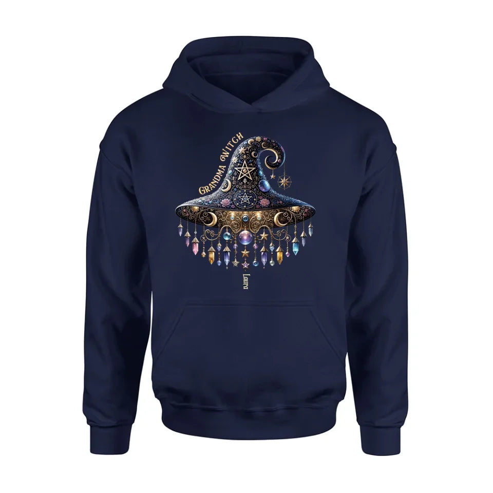 Personalized Grandma Witch T-shirt/Long Sleeve/Sweatshirt/Hoodie - Gift Idea For Grandma - Up to 13 Kids