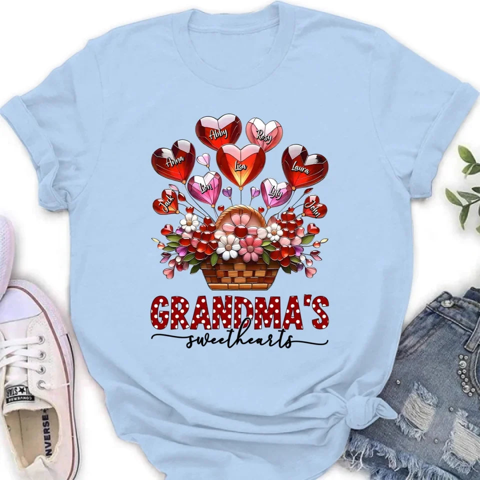 Personalized Grandma Unisex T-shirt/Long Sleeve/Sweatshirt/Hoodie - Gift Idea For Grandma/Mother's Day - Grandma's Sweethearts