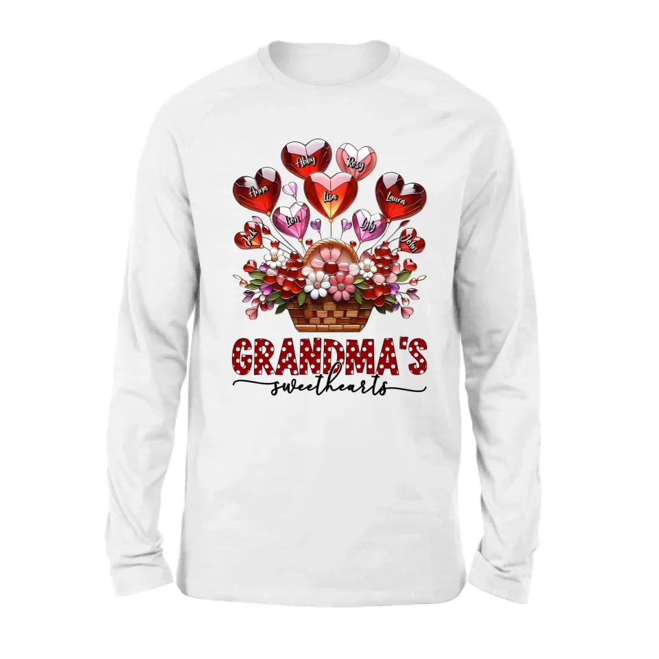 Personalized Grandma Unisex T-shirt/Long Sleeve/Sweatshirt/Hoodie - Gift Idea For Grandma/Mother's Day - Grandma's Sweethearts