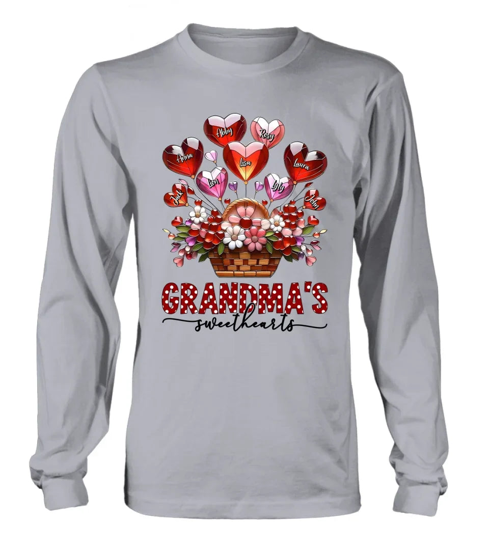 Personalized Grandma Unisex T-shirt/Long Sleeve/Sweatshirt/Hoodie - Gift Idea For Grandma/Mother's Day - Grandma's Sweethearts