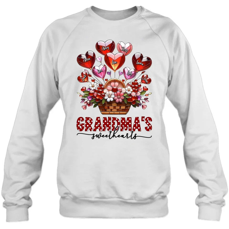 Personalized Grandma Unisex T-shirt/Long Sleeve/Sweatshirt/Hoodie - Gift Idea For Grandma/Mother's Day - Grandma's Sweethearts