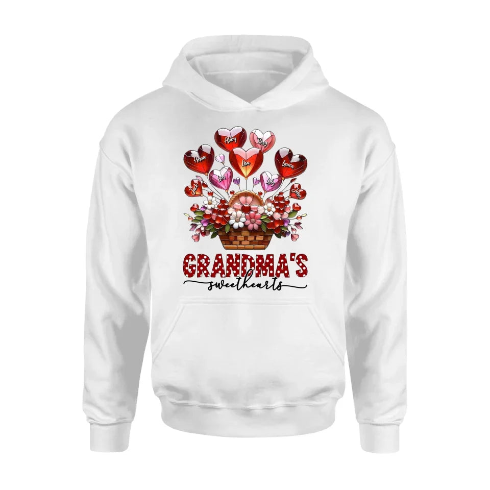 Personalized Grandma Unisex T-shirt/Long Sleeve/Sweatshirt/Hoodie - Gift Idea For Grandma/Mother's Day - Grandma's Sweethearts