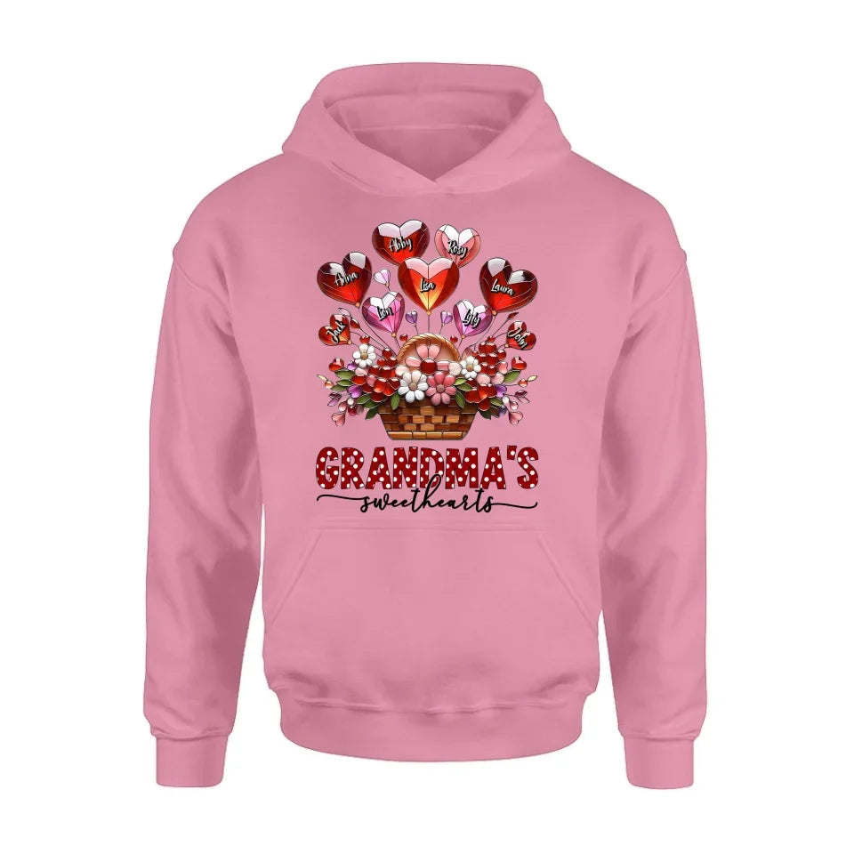 Personalized Grandma Unisex T-shirt/Long Sleeve/Sweatshirt/Hoodie - Gift Idea For Grandma/Mother's Day - Grandma's Sweethearts