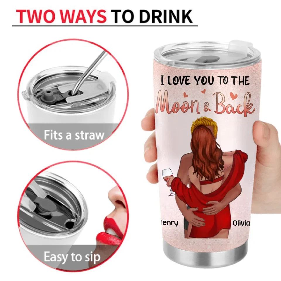 Personalized Couple Tumbler - Funny Gift Idea For Couple/Husband And Wife - Yours Is My Favorite