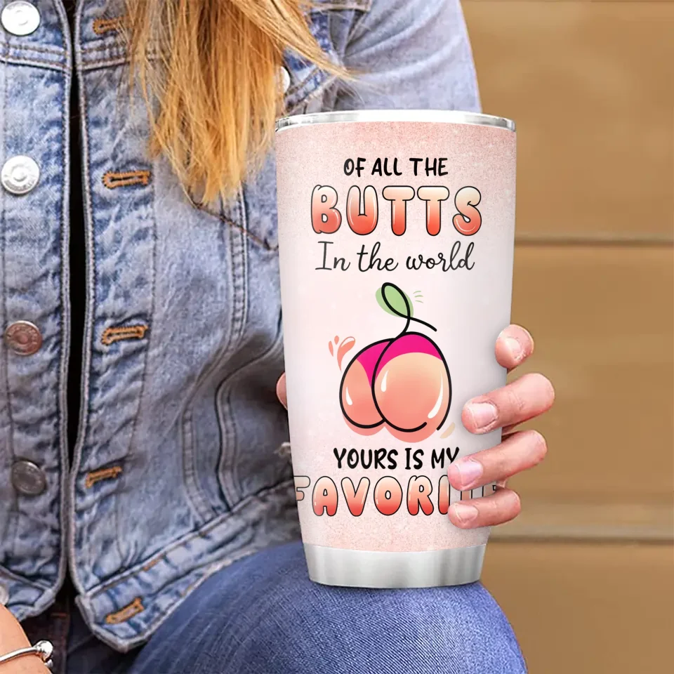 Personalized Couple Tumbler - Funny Gift Idea For Couple/Husband And Wife - Yours Is My Favorite