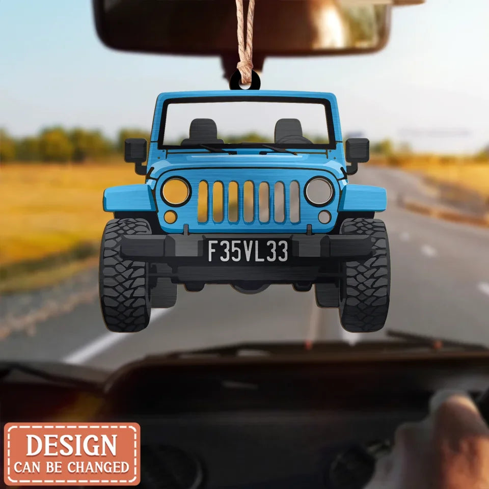 Personalized Car Aluminum Ornament - Gift Idea For Car Owners