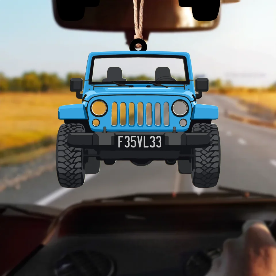 Personalized Car Aluminum Ornament - Gift Idea For Car Owners
