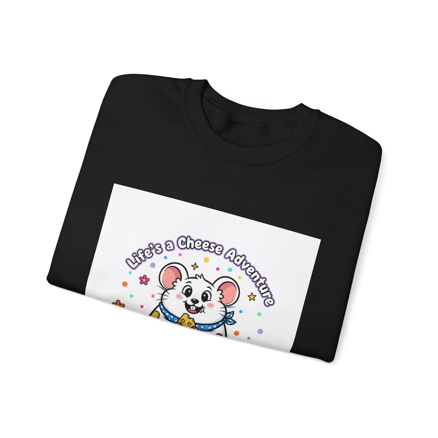 Mouse Cheese Adventure Sweatshirt | Rodent-Core, quirky animal pride